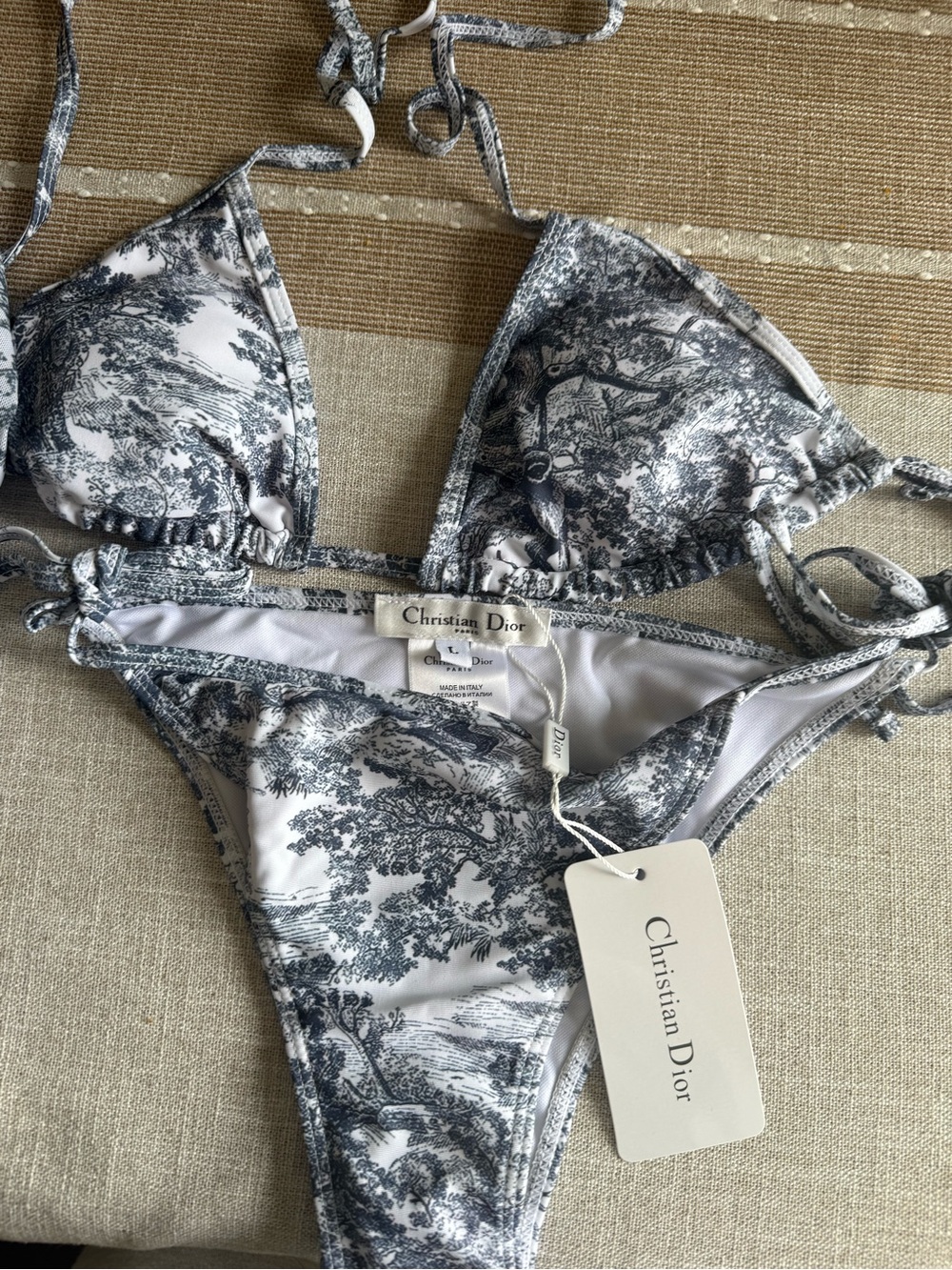 DESIGNER INSPIRED CD BIKINI WITH SERONG